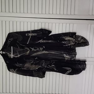 Linda sheer long blouse